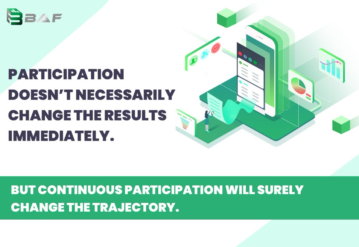 BA_Frontier's tweet photo. Participation doesn’t necessarily change the results immediately.

But continuous participation will surely change the trajectory.

#Participation #ContinuousGrowth #ConsistencyMatters https://t.co/rXKqcx9jl0