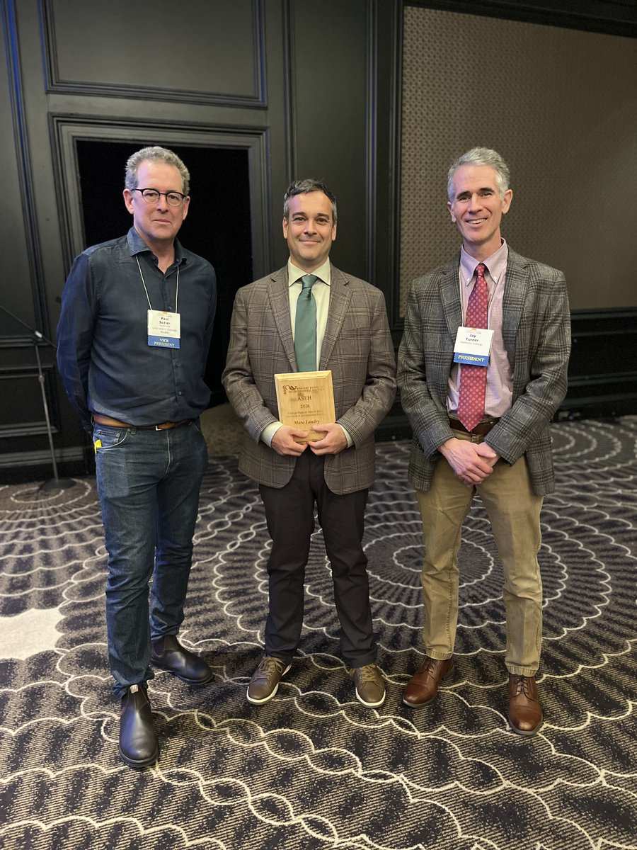 UNOCOLAEHD's tweet photo. Congratulations!👏
Dr.  Marc Landry, Associate Professor in the History Department and Director  of the Austrian Marshall Plan Center for European Studies, has been  awarded the prestigious George Perkins Marsh Prize for best book in the  field of environmental history for 2026. https://t.co/UPBqnE3sR1