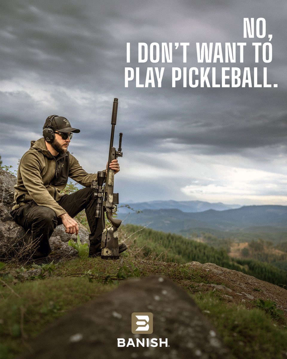 ShootBANISH's tweet image. We would rather shoot with BANISH Suppressors.

#banish #pickleball