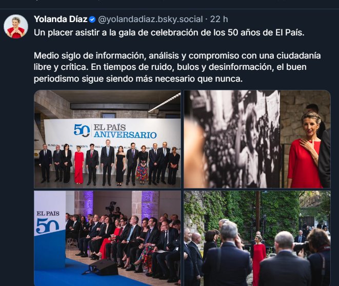 Yolanda Díaz de fiesta en fiesta mientras su Gobierno manda a la policía contra 2 trabajadores que llevan 26 días en una grúa protestando por las listas negras de Navantia, empresa pública del Ministerio de Hacienda.
Esto es <a href="/sumar/">Sumar</a>