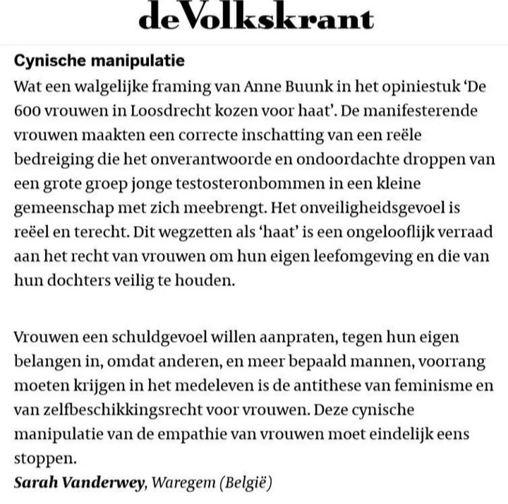 Uitstekende brief in nota bij de bene de Volkskrant:

<a href="/ALSpeyerbach/">Die Speyerbach ☄️</a>