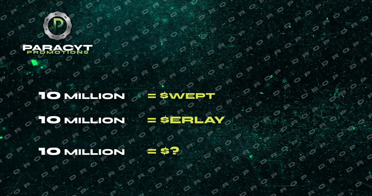 $Wept and $ERLAY we will drop 10 million of each here on this post tonight and pick a Solana winner, is it you? Drop Drop Drop a wallet and Find Out.