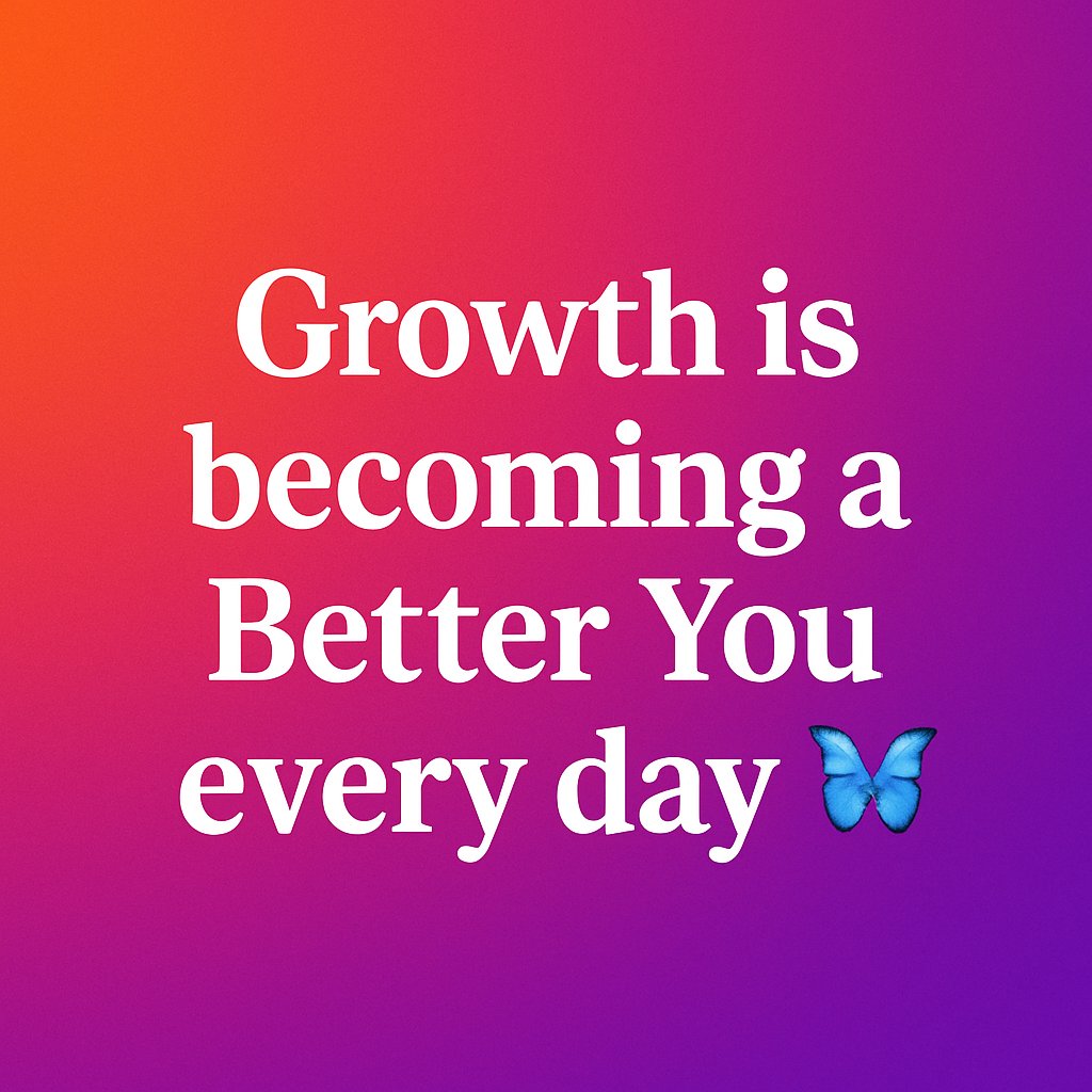 BetterYouSkills's tweet image. MOTIVATION &amp;amp; MINDSET 🚀

GROWTH is becoming a BETTER YOU every day. 

Small improvements, repeated consistently, lead to meaningful change. 💪

#ThinkBIGSundayWithMarsha
#Motivation #MindsetMatters
@marshawright