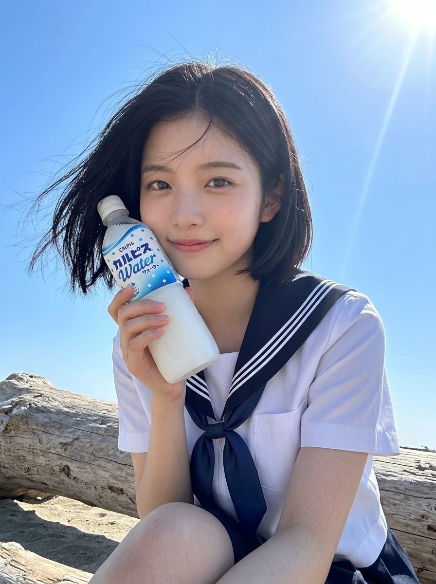 KOMINSHI_03's tweet image. おはようございます✨
爽やかに…
素敵な１日をお過ごしくださいね🌊
#aiartwork #aiart #aiportrait #女子高生 #스쿨룩 #カルピス