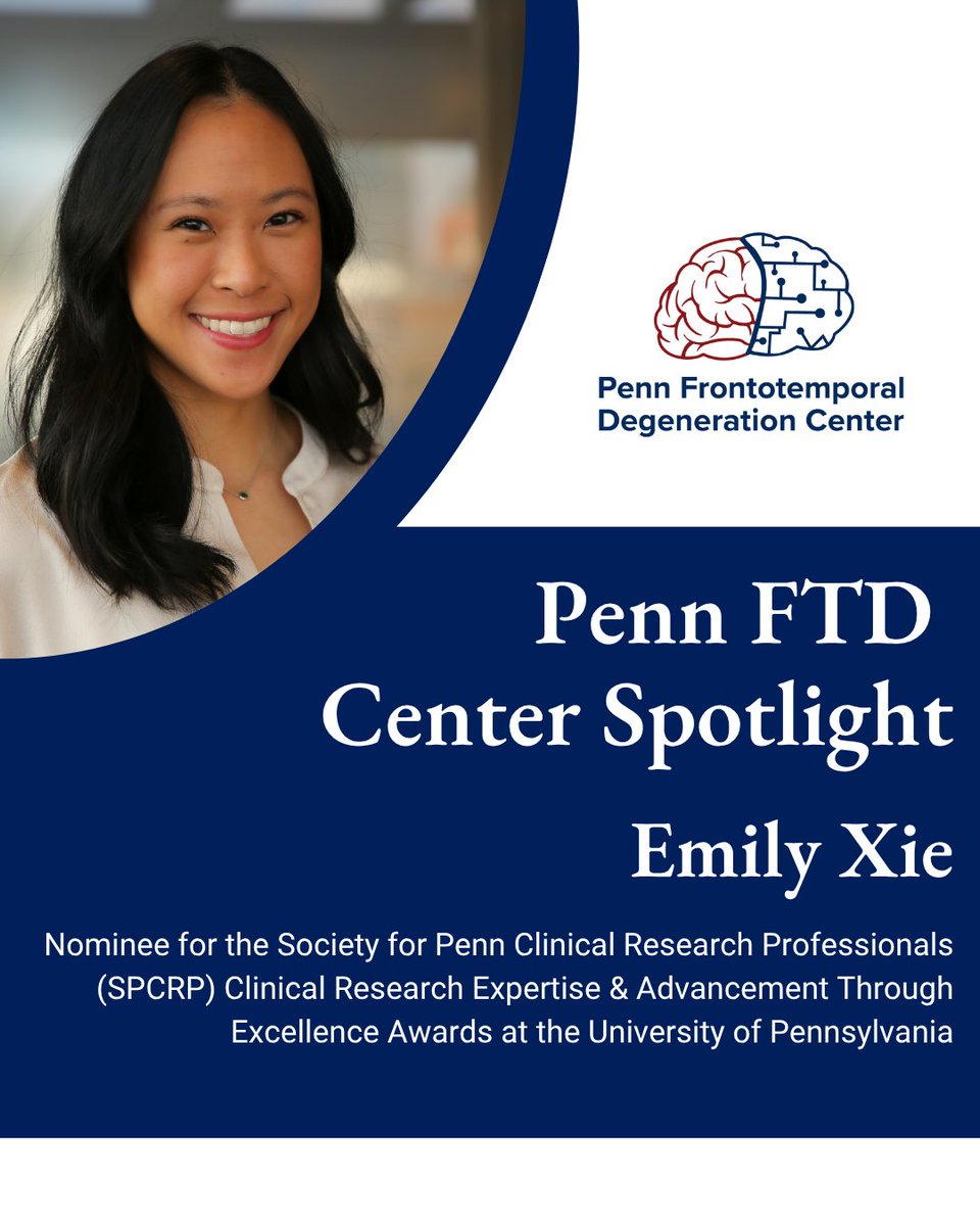 PennFTDCenter's tweet photo. Congrats to Penn FTDC's Emily, Alex, and Cara who were all nominated for the 2026 CREATE Awards for Clinical Research Expertise &amp; Advancement Through Excellence. These annual awards are presented by The Society for Penn Clinical Research Professionals (SPCRP).

Congrats all! 🎉 https://t.co/fV787JEKOr