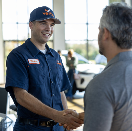 VestisCorp's tweet photo. Getting started with Vestis® is easy. We provide uniforms and workplace supplies, including mats, mops, towels, first aid and restroom supplies. It all starts with a free quote: https://t.co/SBBZ9yB75r. https://t.co/yY648J5TEx