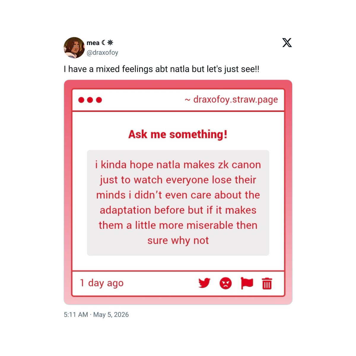 ; tweet media