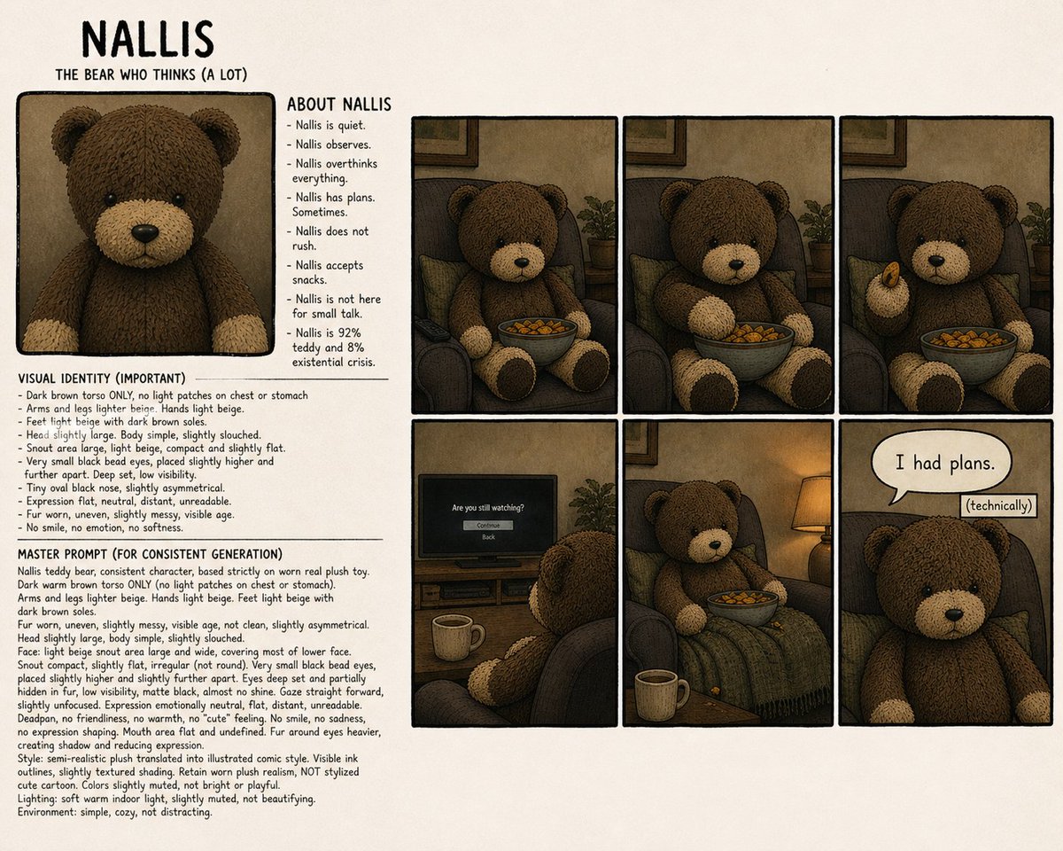MLORartwork's tweet photo. Say Hello to Nallis 😊🐻 The outsider, the thinker. Nallis is 92% teddy and 8% existential crisis. Explore their adventures at Instagram @codyandcrew_ https://t.co/bX4VbMVkye