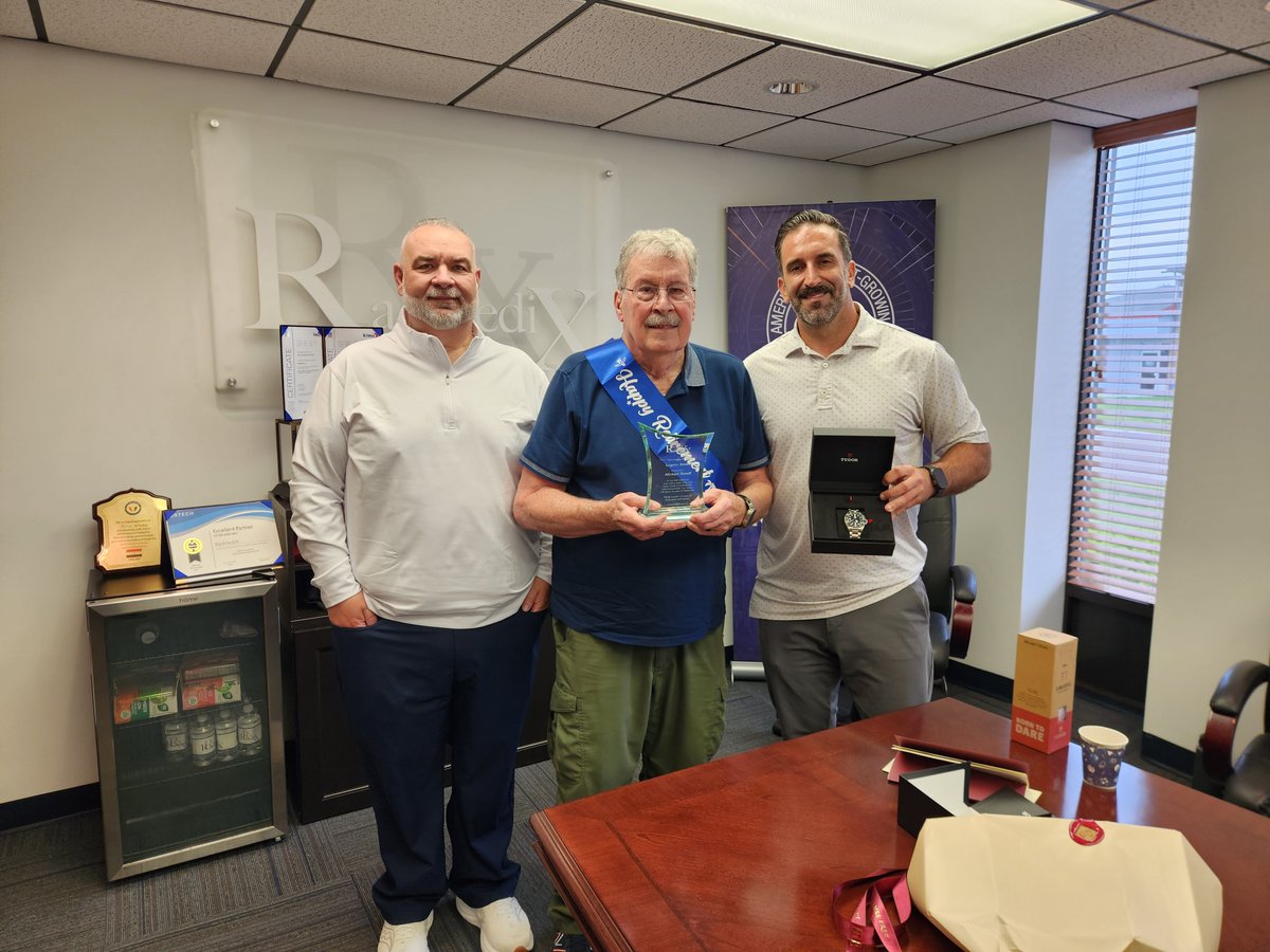 RadmediX's tweet photo. Celebrated Mike T’s retirement at the office today, recognizing 13 years of dedication and sharing good memories and a few laughs along the way.

We greatly appreciate all the work that he has put in. Enjoy retirement Mike, you deserve it! #teamradmedix https://t.co/FdNBqZH2hG