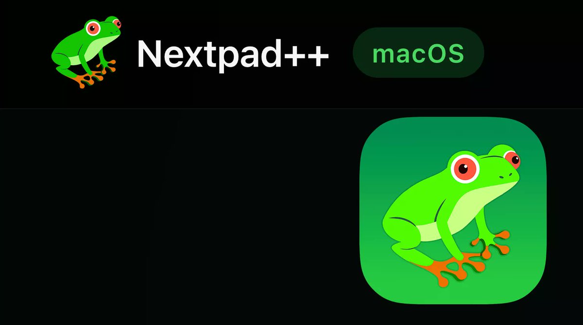 infoidevice's tweet photo. Nextpad++ : un portage indépendant de Notepad++ pour #macOS
https://t.co/D2jLZb1clD https://t.co/9R9oA7M1DS