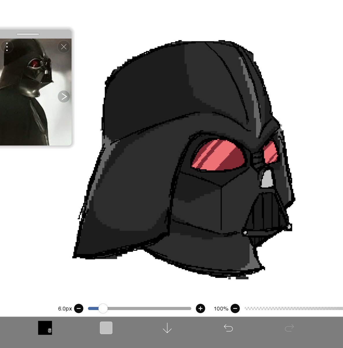 SMonarch07's tweet image. I love Darth Vader #art #fanart #WIP