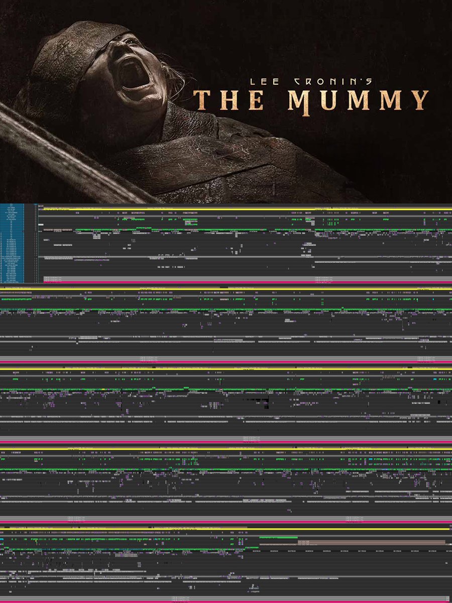 Avid's tweet photo. 🎞️ #TimelineTuesday | Lee Cronin's The Mummy
📷 Editor Bryan Shaw &amp; VFX editor Sebastian Riezler
▶️ https://t.co/xce9rx26O5
 
#leecronin #themummy #timeline #avidmediacomposer #editor #avidcollab #editing #postproduction #avid #mediacomposer https://t.co/XSeuQsIEY3