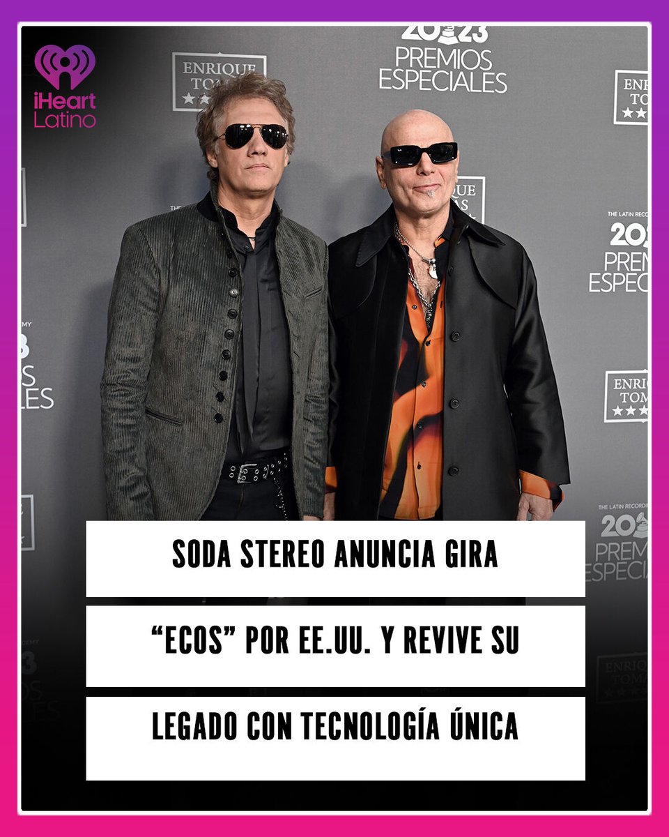 Soda Stereo confirmó que su gira llegará a EE.UU. , sumando nuevas fechas a uno de los regresos más impactantes del rock en español. El tour es una experiencia tecnológica que integra la voz y la guitarra de Gustavo Cerati junto a los miembros originales de la banda.