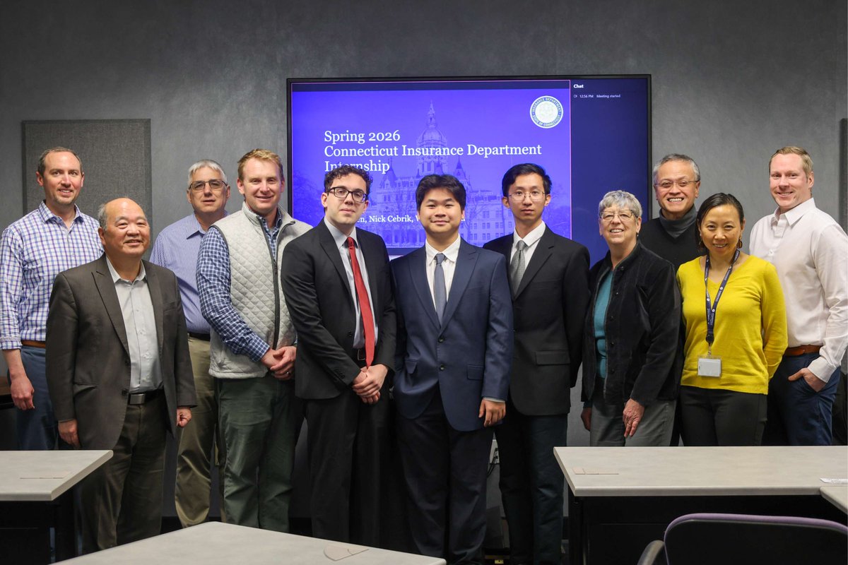 CIDNEWS's tweet photo. CID’s Spring 2026 Actuarial Division interns recently presented on their experience, sharing what they’ve learned through hands-on work in ERM/ORSA fundamentals, risk-focused financial exams, actuarial opinion review support, and exposure to NAIC meetings and RBC. https://t.co/nXNWD8F175
