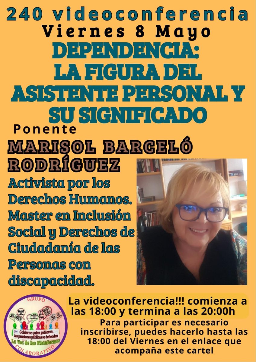 MODEPENL's tweet photo. #Dependencia
#AsistentePersonal
#SuSignificado
*DEPENDENCIA: LA FIGURA DEL ASISTENTE PERSONAL Y SU SIGNIFICADO*
Inscríbase en el enlace👇🏻👇🏻👇🏻👇🏻
*https://t.co/WjzxGsVw6F*
Recibirá E-mail para unirse
@pensionazo_no
@PorLaUnidadPens
@LaVozenIgualdad https://t.co/5TAaWH46uW