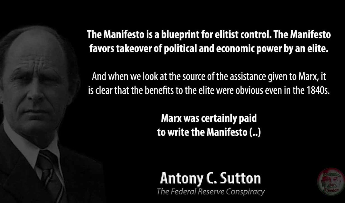 EconomicsForF's tweet image. #AntonySutton #Economics #History #KarlMarx #Marxism #Socialism #Communism #Manifesto