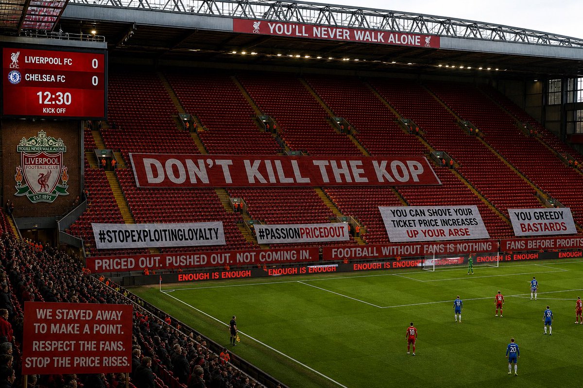 Newsobsrvtn's tweet image. ‘We operate differently but no less successfully’ 

Stop the ticket price increases @John_W_Henry. Do the right thing. #LFC