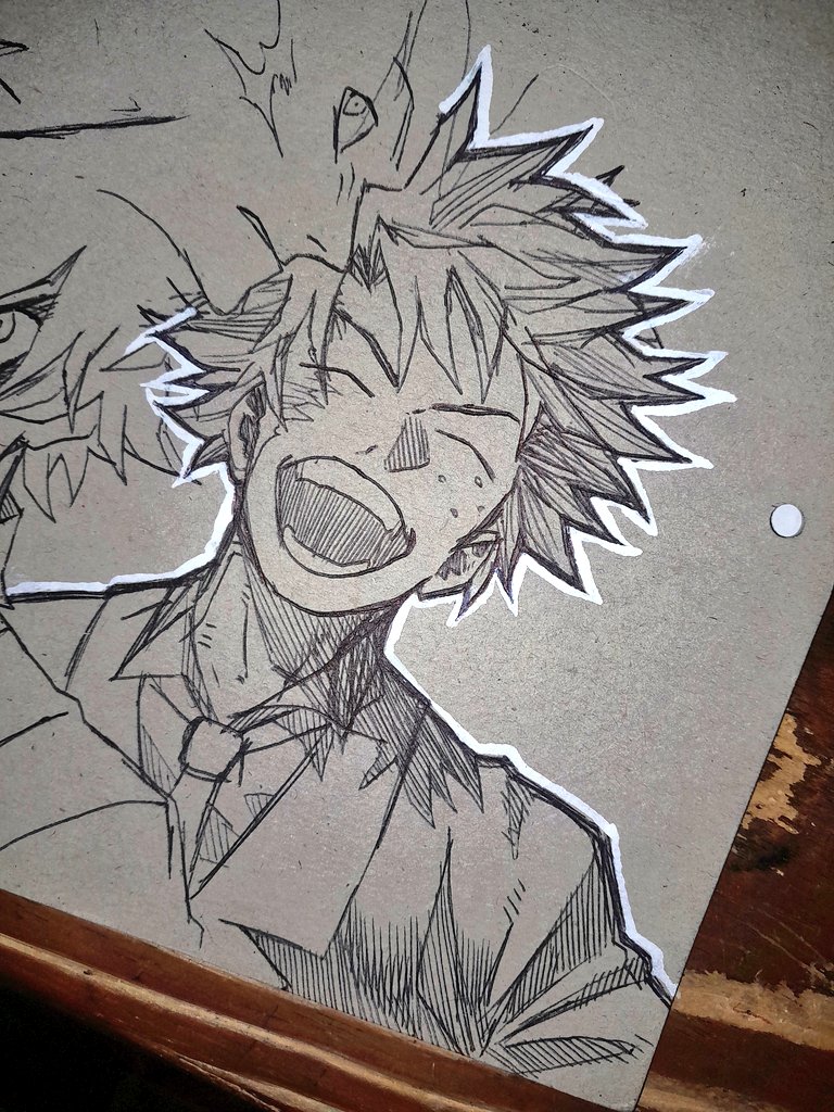 Averageguy004's tweet photo. Deku sketch https://t.co/MWNM73pYQG