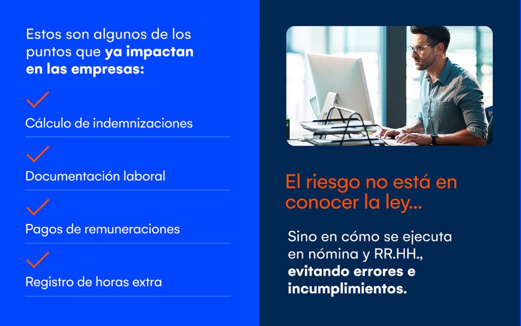 CegidLATAM's tweet photo. La reforma laboral en Argentina ya está en marcha.
El desafío no es solo entenderla, sino adaptarla correctamente a la operación diaria de RR.HH. y nómina.
En Cegid ayudamos a transformar estos desafíos en procesos seguros y preparados para el cambio.  https://t.co/88mspb5Jk7 https://t.co/TmQOsvfo7L