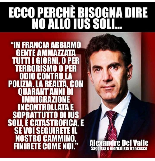 Pixty3's tweet image. ⏰#ITALIA
NO IUS SOLI 

NO #musulmani/#EXTRACOMUNITARI  in #EUROPA
CITTADINANZA REVOCATA + RIMPATRIO + DIVIETO DI RIENTRO