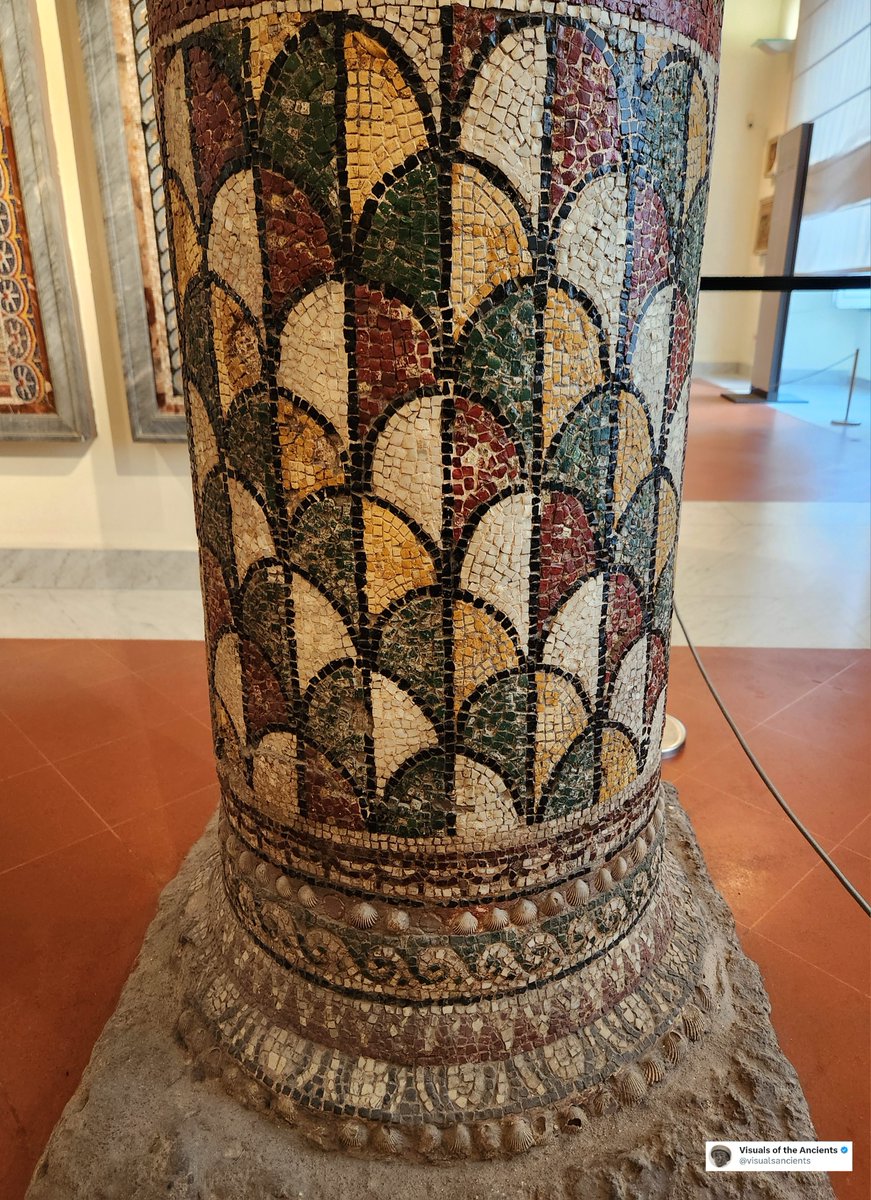 Our Sumerian column is displayed at the Penn Museum in Philadelphia, and the four columns of "The Villa of the Mosaic Columns" are at the National Archaeological Museum of Naples.

📸 by me. I hope you enjoyed this curious post. If so, consider following and sharing for more!