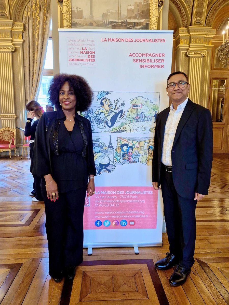 ShahabuddinShuv's tweet photo. Honored to once again attend the World Press Freedom Day event at Paris City Hall, organized by Maison des journalistes and the City of Paris. Grateful to be part of this meaningful gathering for the second time, standing alongside voices committed to truth, freedom, and humanity https://t.co/1jwY2tgXYI