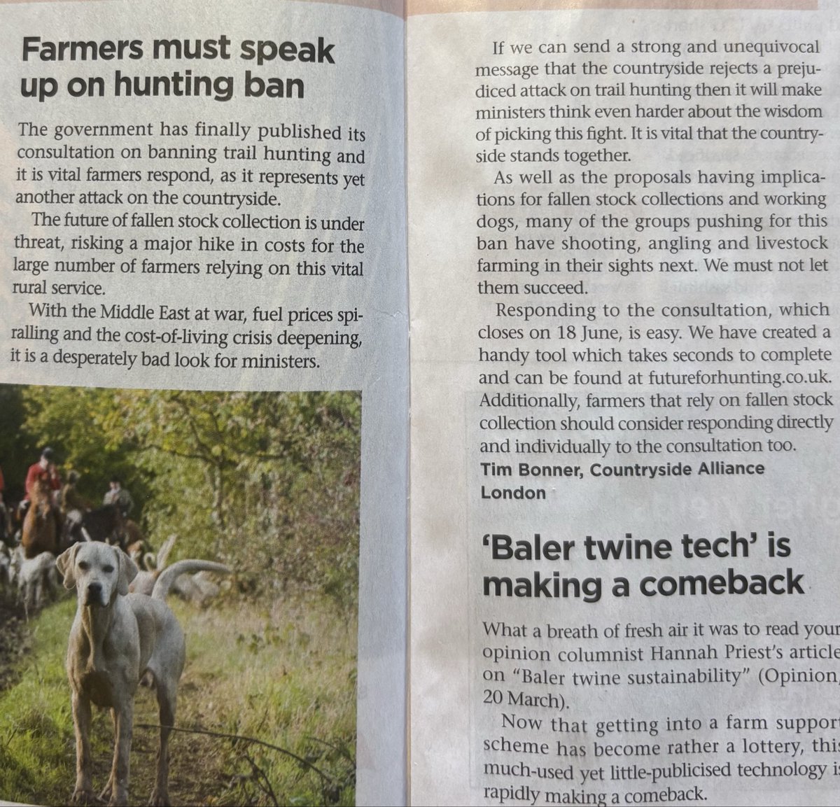 Countryside Alliance Press Office tweet media