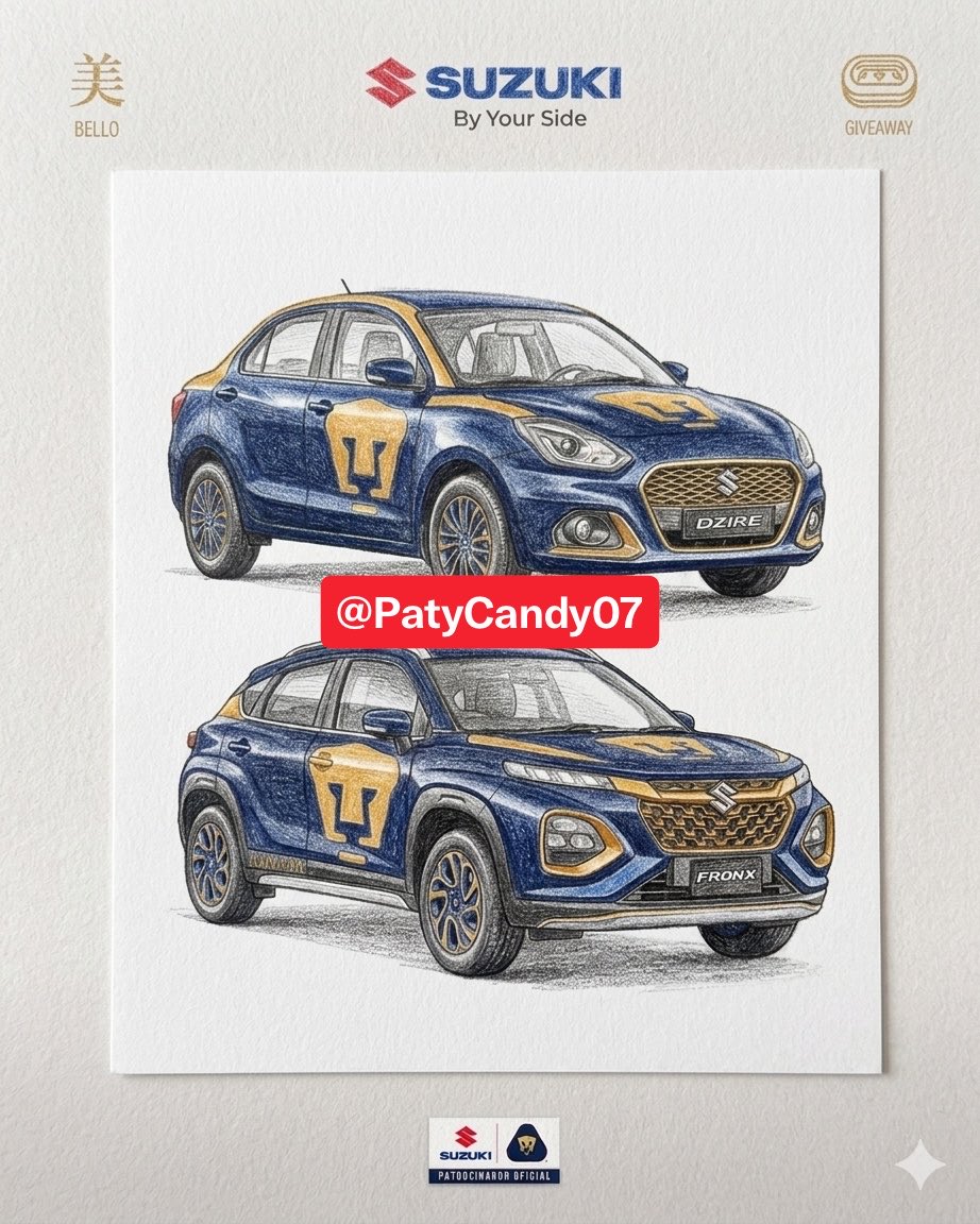 PatyCandy07's tweet photo. @Suzuki_Mex @PumasMX #SuzukiElMotorDeTuPasión https://t.co/6VoCRJnlEd