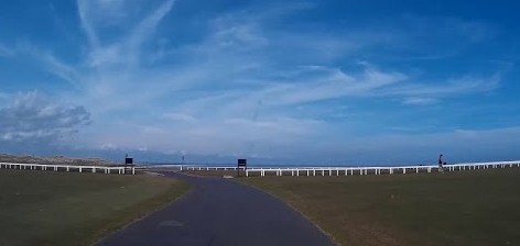 tourscotland's tweet photo. As requested this evening a Tour #Scotland #Spring travel video Blog of a road trip drive across #Granny #Clark's #Wynd on #ancestry, #history visit to #Old #Golf #Course in #St #Andrews, #Fife. Road splits fairways of the 1st and 18th fairways https://t.co/mdaI3ntXoM https://t.co/StRg7xKb4t
