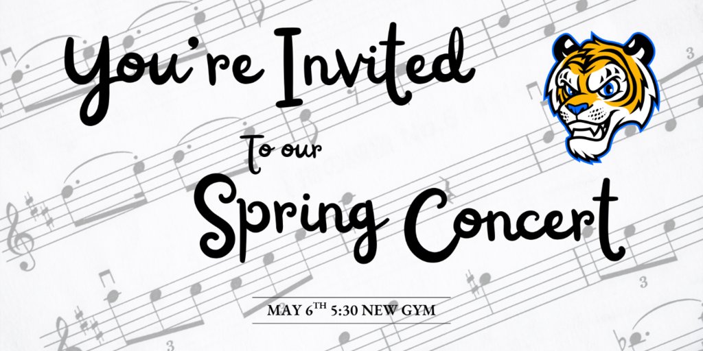 ChristenMSLISD's tweet photo. Our Cub band would like to invite friends and family to our spring concert, held at the New Gym on May 6th @ 5:30. 
(LISD clear bag policy in place) https://t.co/u1EYirOOH1
