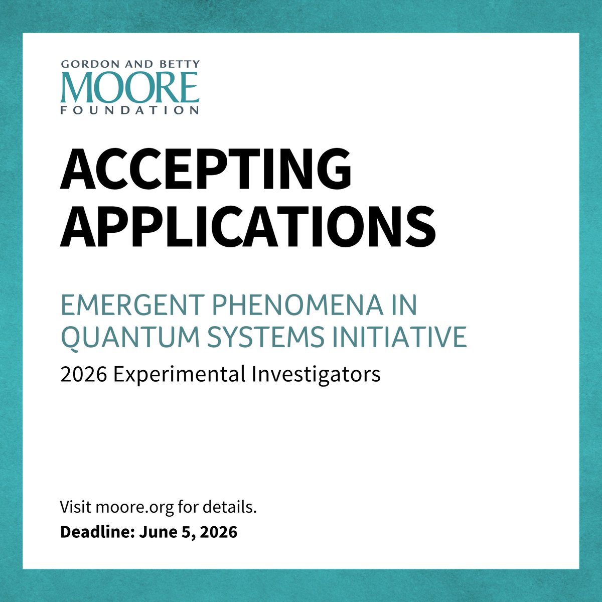 Moore Foundation tweet media