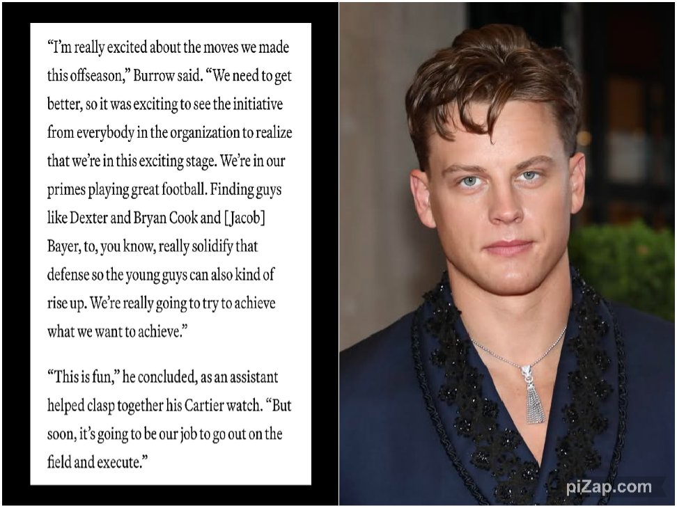 Jennife45487237's tweet image. Joe Burrow on what the Front Office has done this off-season. "I'm really excited......................

#Bengals #RuleTheJungle #WhoDey