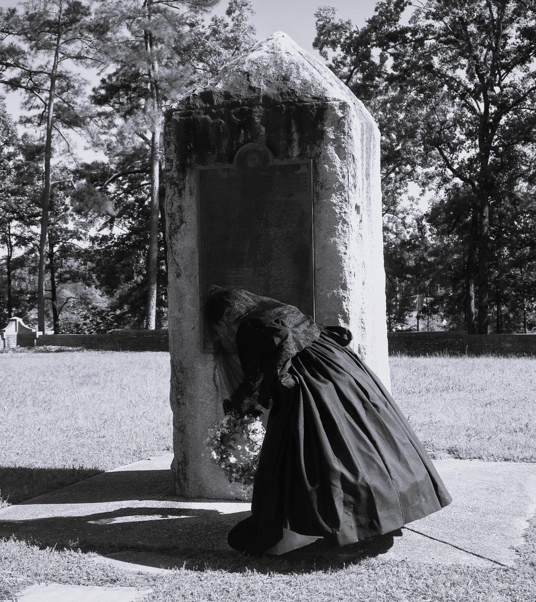 danny_toma's tweet image. Wreath-laying at the Confederate Cemetery on the Ole Miss campus for Confederate Memorial Day 2026. Nearly 500 soldiers who died at the University of Mississippi when its buildings were used as hospitals during the #CivilWar are buried here. #Confederate #history #OleMiss