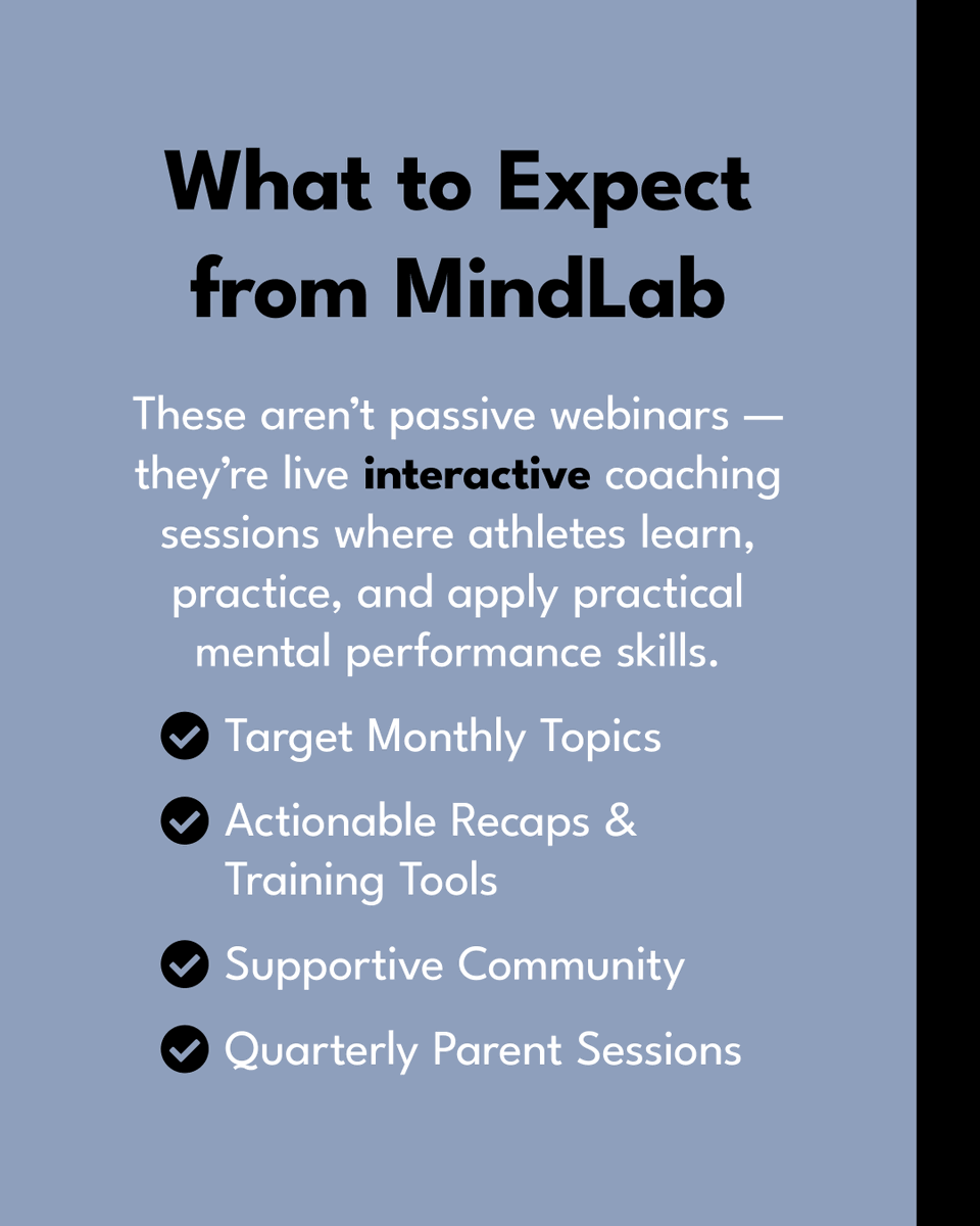 acg_mp's tweet photo. MindLab is ACG's online monthly #MentalPerformance coaching for youth athletes. Every third Monday of the month, our expert coaches lead five live sessions for teams, groups, and individual athletes.

We created MindLab for #athletes who want to train their mind with the same intention they train their body.

Get started & learn more:
https://t.co/y3NFvOdEr2
