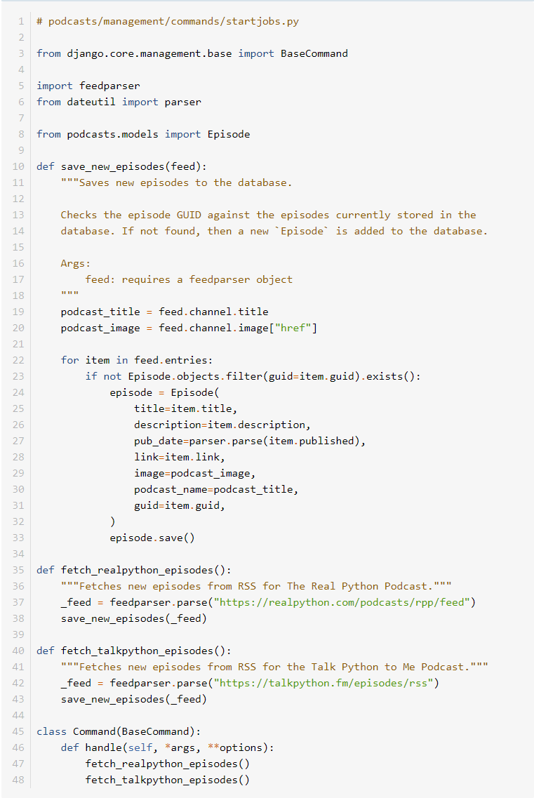 Real Python tweet media