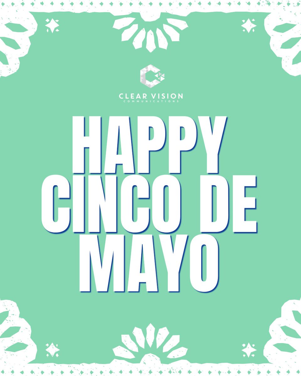 ClrVisionComm's tweet photo. Happy Cinco de Mayo! 🎉  We're wishing everyone a day full of good vibes, great food, and even better company. ¡Salud!
-
#cincodemayo #teamculture #celebration https://t.co/BdsB2ooy2G
