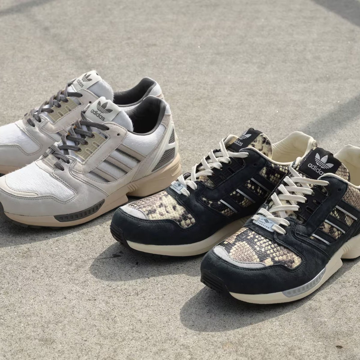 adidas ZX 8000 'Animal Pack'🐍 🐴 Beige - Pony hair uppers Black