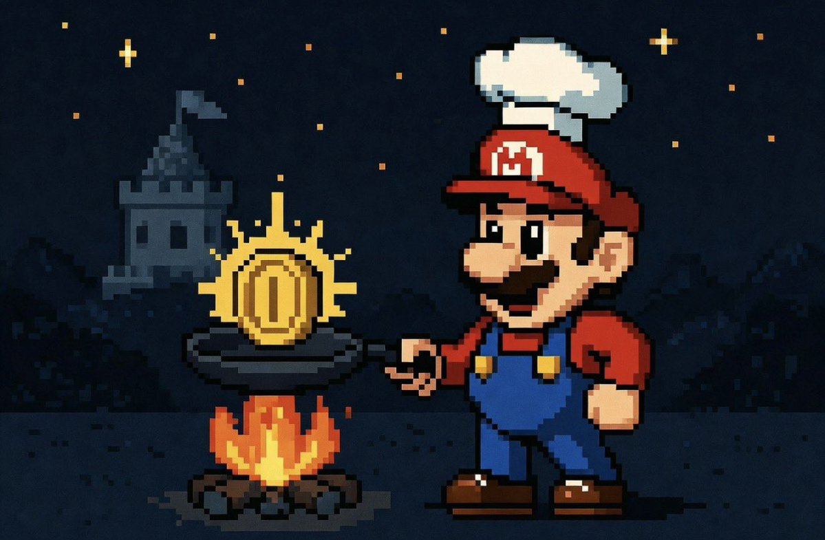 Pixel Mario Coin tweet media