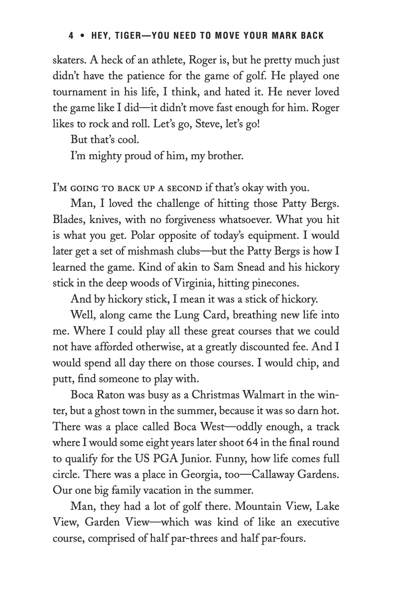 movethatback's tweet photo. For those just joining, to commemorate the 30th anniversary of the 1996 U.S. Amateur, we will be putting out the entirety of "Hey, Tiger - You Need To Move Your Mark Back" from now through the summer.
Enjoy #heytigerbook https://t.co/9pSrJjytlX