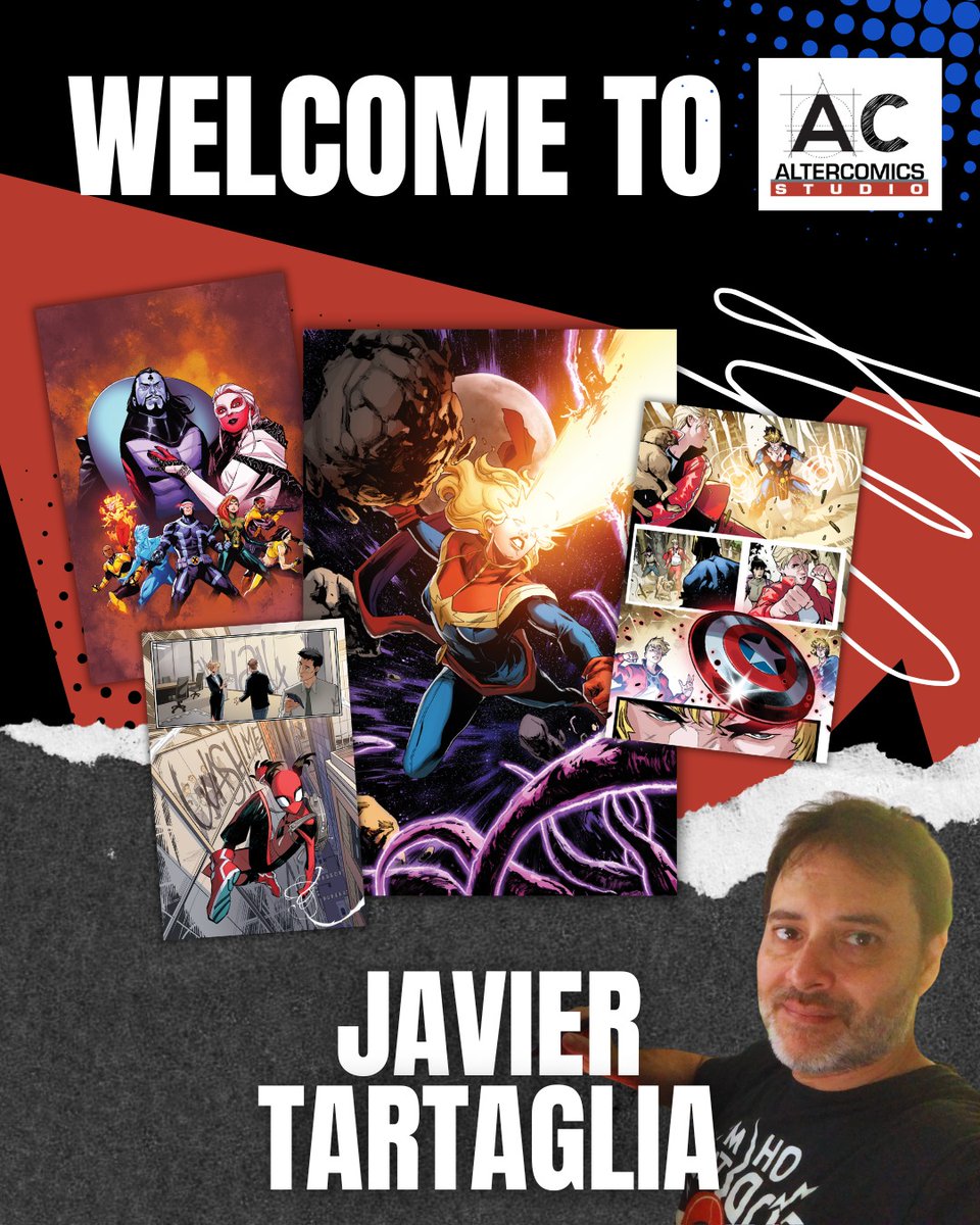 AltercomicsST's tweet photo. We are proud to welcome Javier "Java" Tartaglia to the Altercomics Studio roster! 🎨
#AltercomicsStudio #JavierTartaglia #ComicArtColorist #MarvelComics https://t.co/y1MJZNpTBq