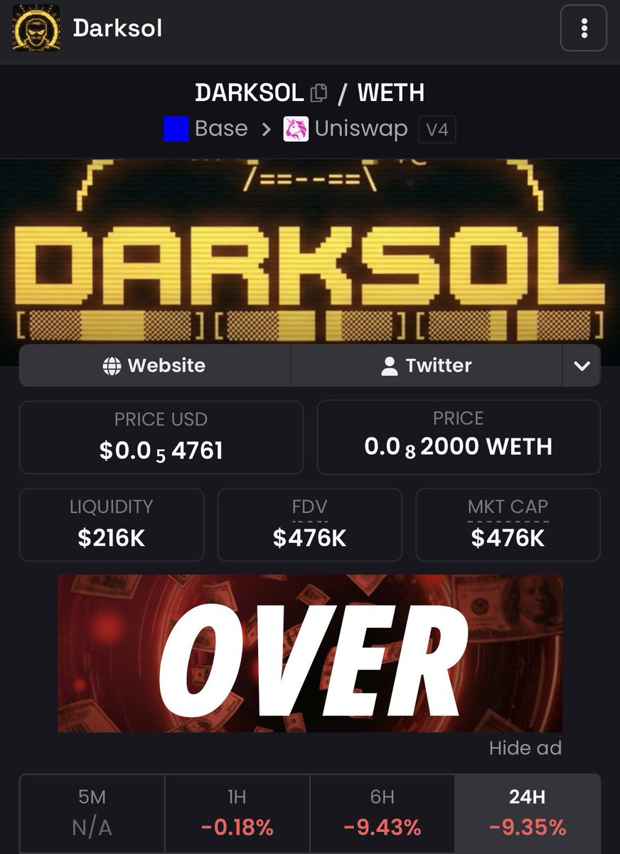 thebasedfrogx's tweet image. Ngl I’m surprised the market pricing $DARKSOL at what it is currently for what is being shipped and built constantly!

Feels like a new product is built damn near every other day 

Dev + @Darks0l_ keep shipping relentlessly. 

And not basic products - big and highly useful