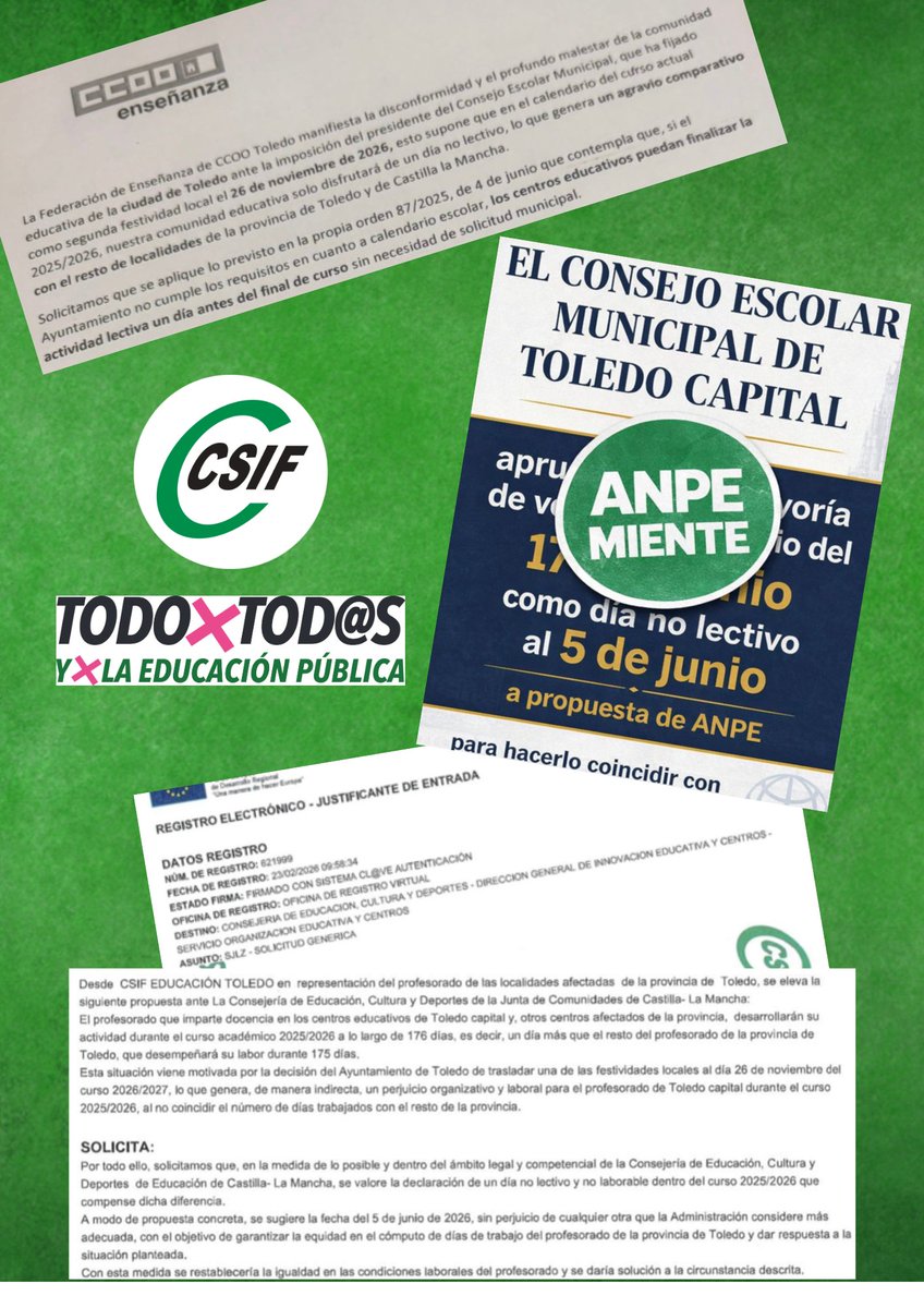 CSIF EDUCACIÓN CLM tweet media