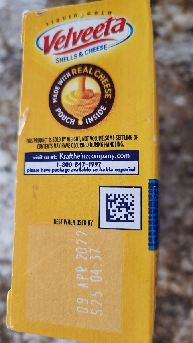 AaronBaunee's tweet photo. Will I get sick if I eat this 4-year expired box of @CheesyVelveeta? https://t.co/TIIve2qD78