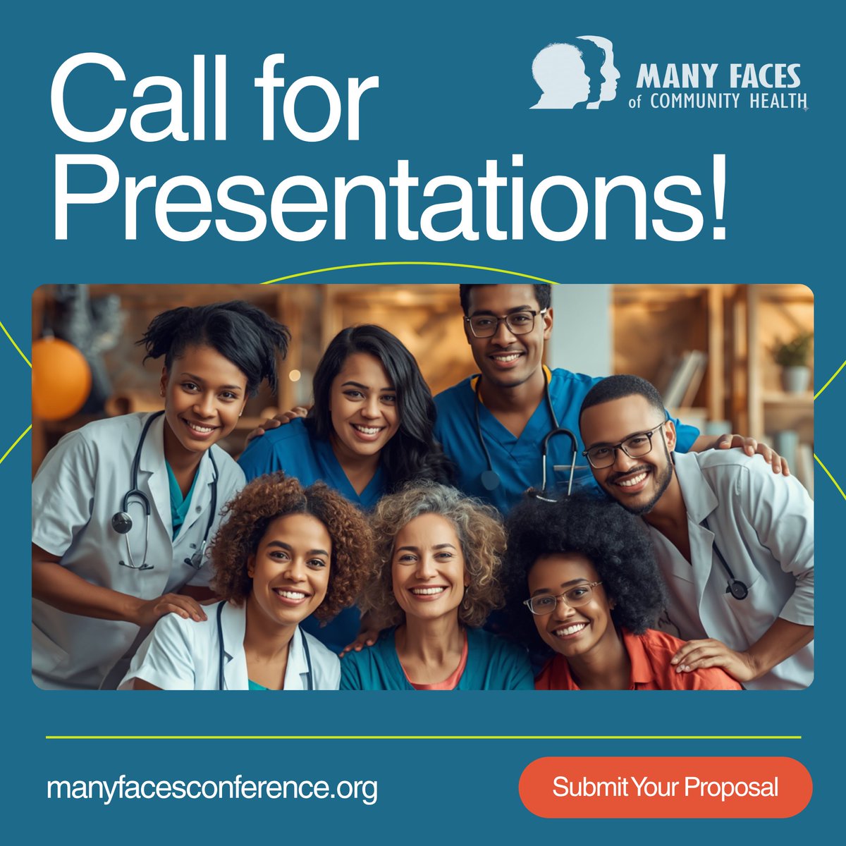 MNACHC's tweet photo. Passionate about making a difference in the lives of those facing health, social, or economic challenges? Share your proven strategies or innovative practices at the #ManyFacesConference. Submit your abstract for a 60-minute presentation by June 3rd! 👉 https://t.co/7mlwtKw7ZJ https://t.co/SHekWPzXvJ