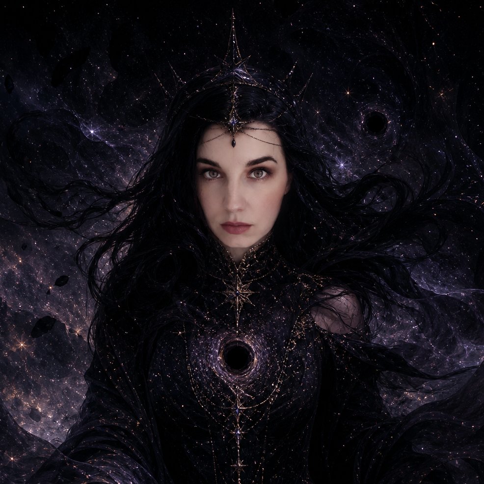 AerisDarko's tweet photo. If my poem "Goddess of the Void" had a face. 
It's buried beside other Autopsies. Exhume my archive of shadows here:
https://t.co/9wZVLLKDhY 
"From this abyss...I have risen goddess of the void, of impalpable nothingness."
#Poetry #AerisDarko #Autopsies #PoetoftheVoid https://t.co/LxCGBZMTAL