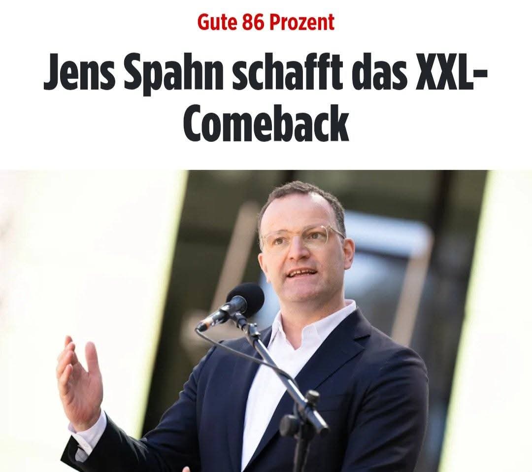 Morgen wird die #CDU und #Merz wieder jammern, dass man immer unbeliebter wird. Schon komisch, dass die Leute nicht mögen, die unfähigsten und korruptesten Männer an der Spitze der zu sehen. Spahn ist eine Schande für die CDU, das Land und eine Faust in das Gesicht der Bürger!