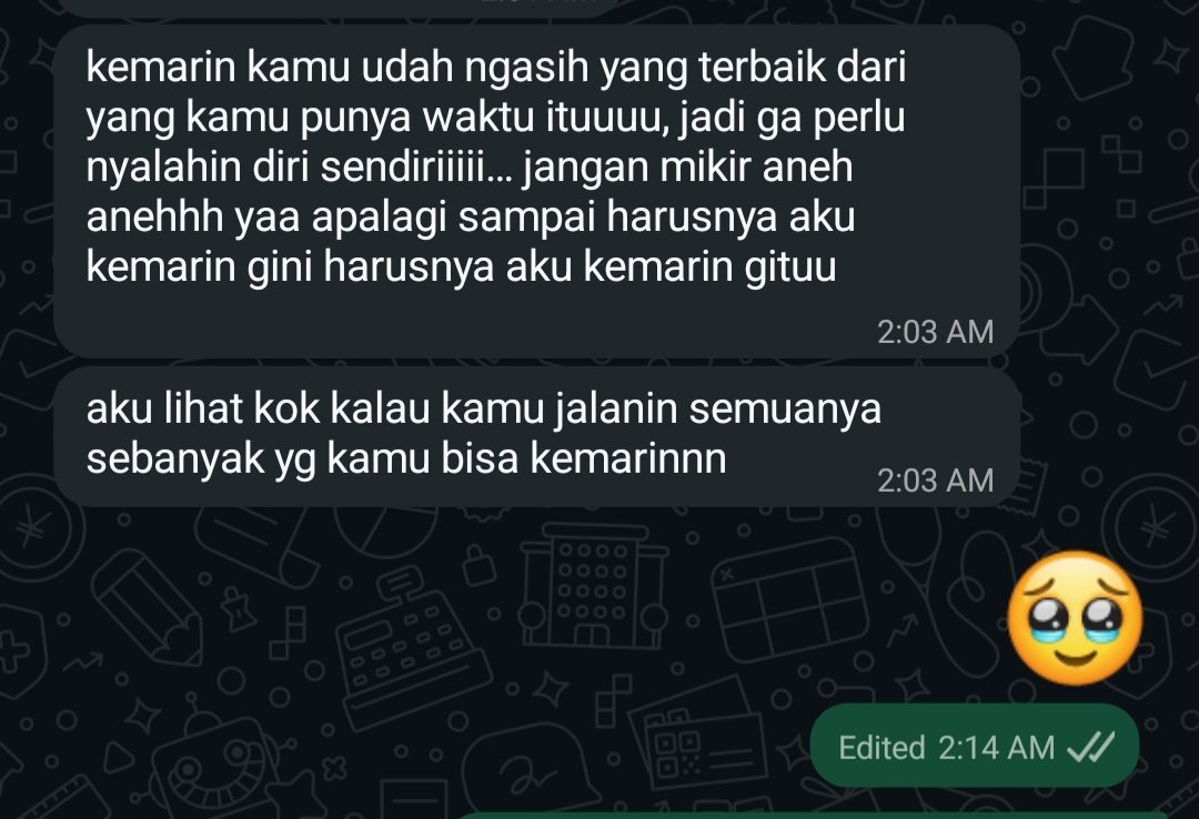 When you fail at something you really wanted, but she says this: