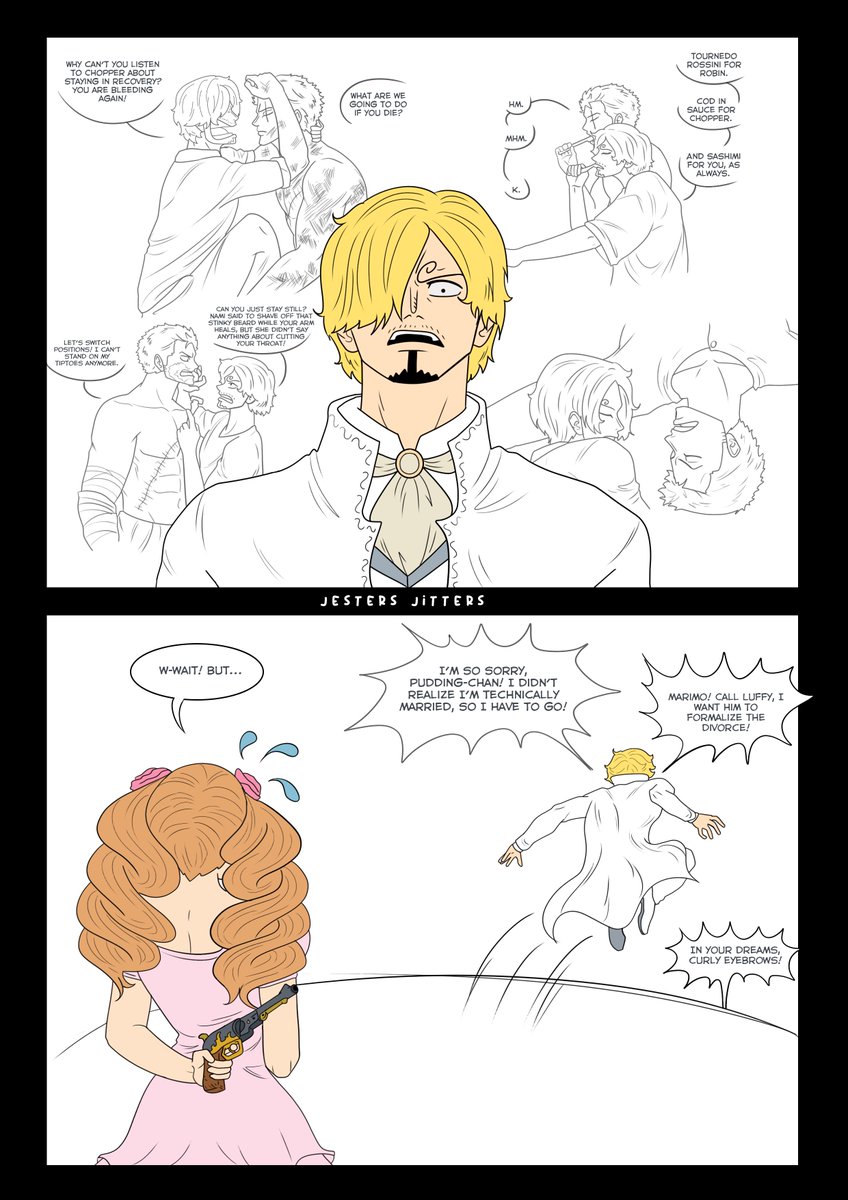 Already married (2/2)
#ONEPIECE〜 #zosan #Zoro #sanji