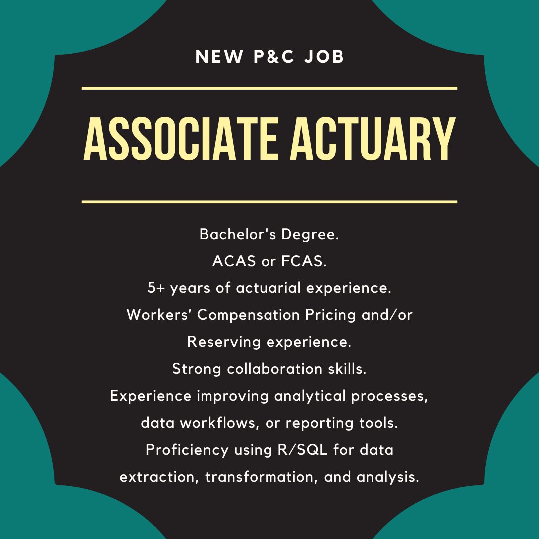 dwsimpson's tweet photo. Candidate will provide data, research, and support to actuarial team &amp; business partners. (#58214) #actuary #actuaryjobs

Comp: $130-153K
Location: Remote / Salem, OR

Apply Here! https://t.co/M2eSSHaKtK https://t.co/inTdropMmT