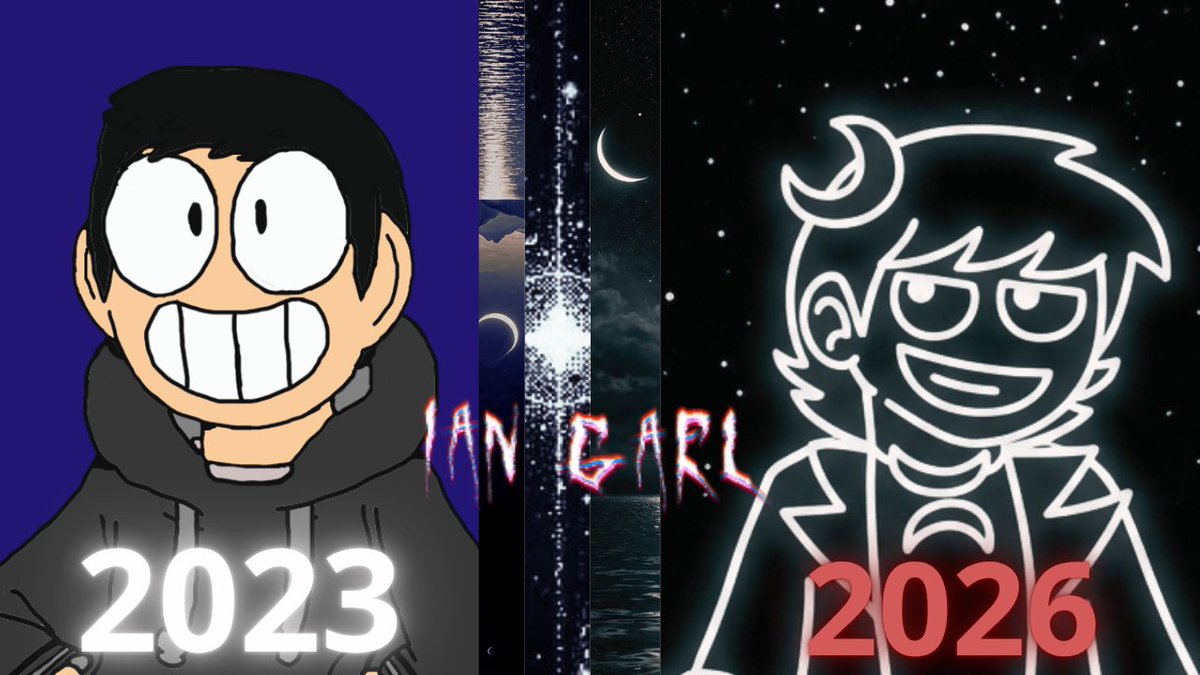 IanGaelEdit's tweet image. From copy to moon. Honestly, the idea for the moon is from this year, but the design on the right is from 2025. Anyway, the funny thing is, the design on the right is now the villain.
#newoc #moon #themoon
#menguante
#draw
